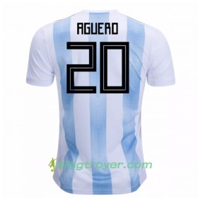 Billige Fotballdrakter Argentina Kun Aguero 20 VM 2018 Hjemmedraktsett